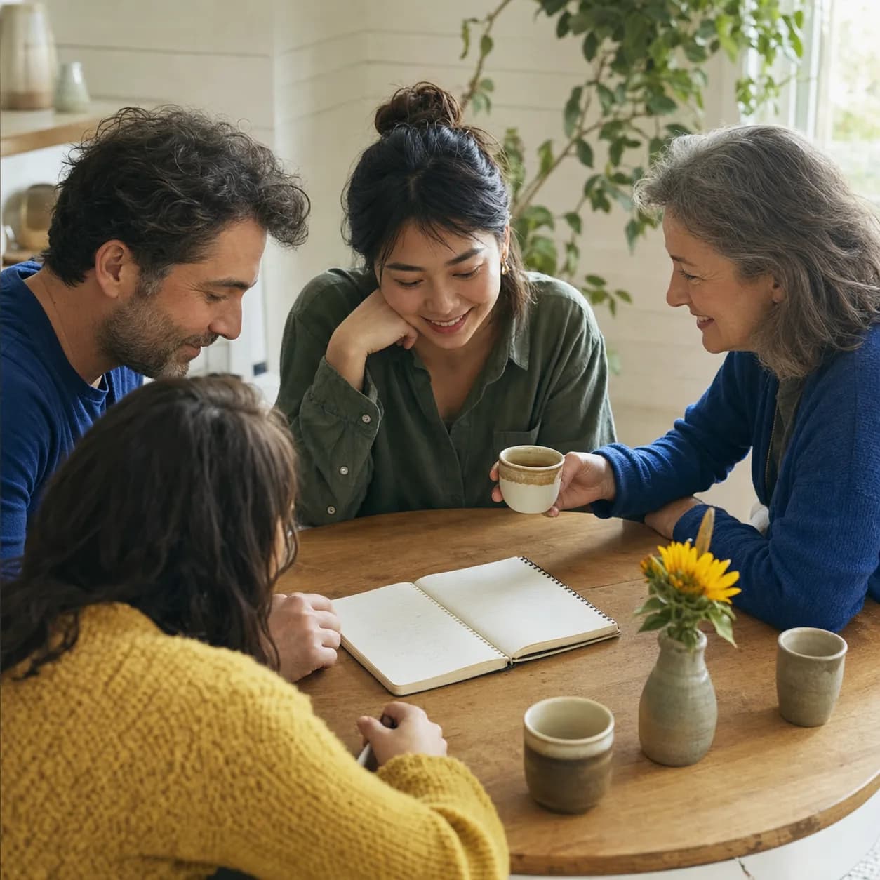 A group planning together